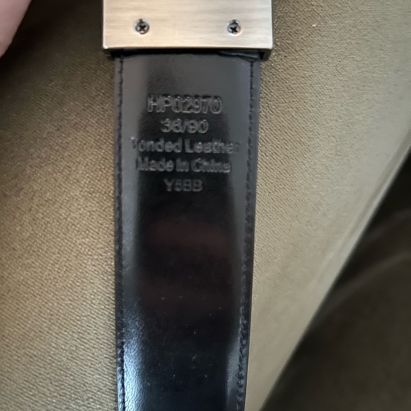 Men’s Perry Ellis Deep Brown Belt - Picture 2 of 2